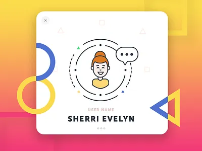 User Card female version avatar button card clean follow interface member profile social ui user ux