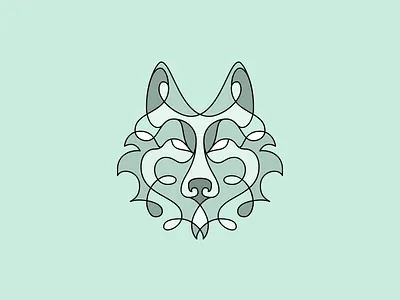 Wolf line design animals design icon illustration line lines logo nature pack wolf wolves