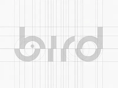 Logo Construction - bird b bird black design idea logotype mark minimal negative piotrlogo space