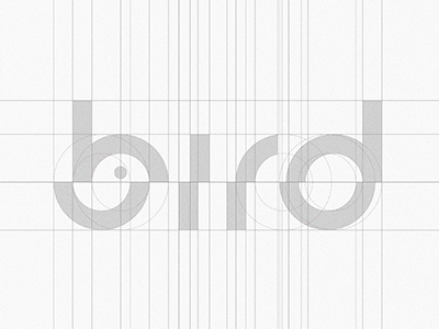 Logo Construction - bird b bird black design idea logotype mark minimal negative piotrlogo space