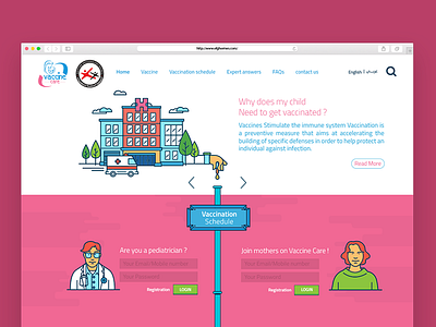 landingpage vaccinecare platform identity landingpage platform ui webdesign