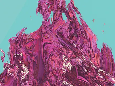 Sea of Voices II 3d abstract design mandelbulb