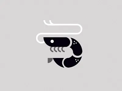 Shrimpy food icon illustration shrimp
