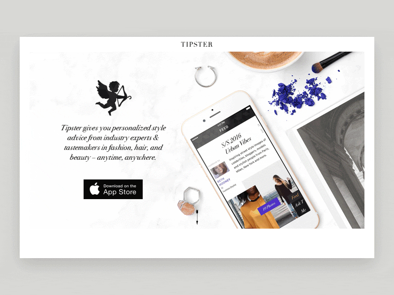 Tipster Landing Page animation app ui ux web website