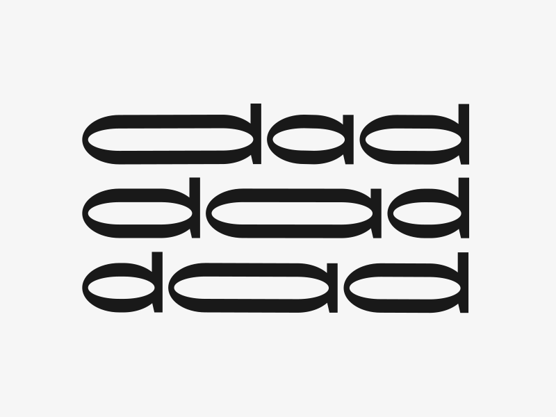 Dad advertising brand corporate handmade identity isotype letter lettering logotype typo typography
