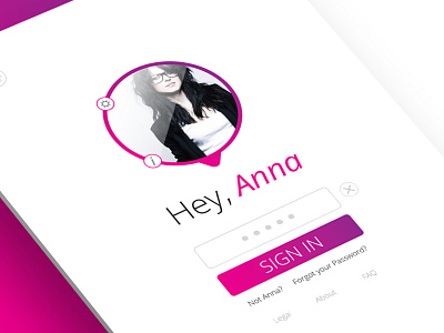 Hey Anna ios login ui