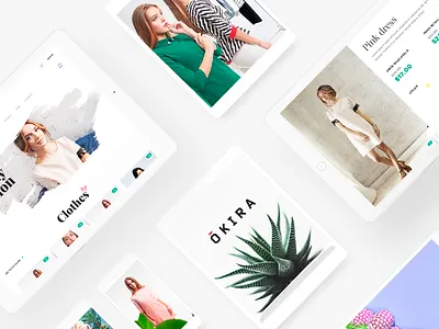 OKIRA shop brand elegant fashion illustration shop ukrainian website