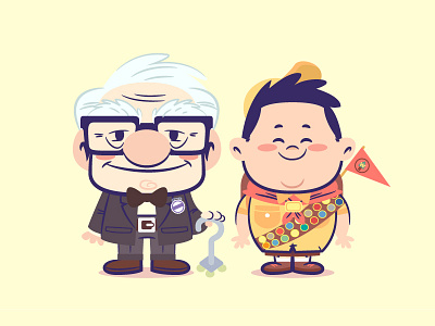 Lil BFFs : Up character design illustration pixar up