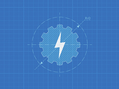 Logo Blueprint blue blueprint branding circle diagram draft logo plans sketch