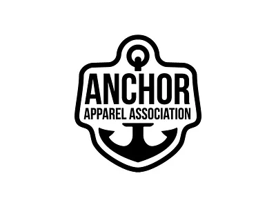Anchor Apparel Association Logo anchor badge clothing logo patch