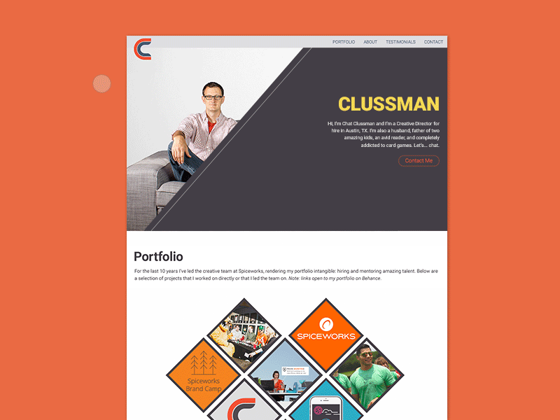 A man and his cat. animation branding cat hero hidden portfolio silly website