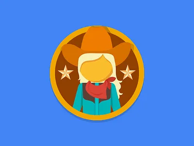 Texas State Badge badge character cowgirl google illustration lonestar maps pegman ten gallon hat texas