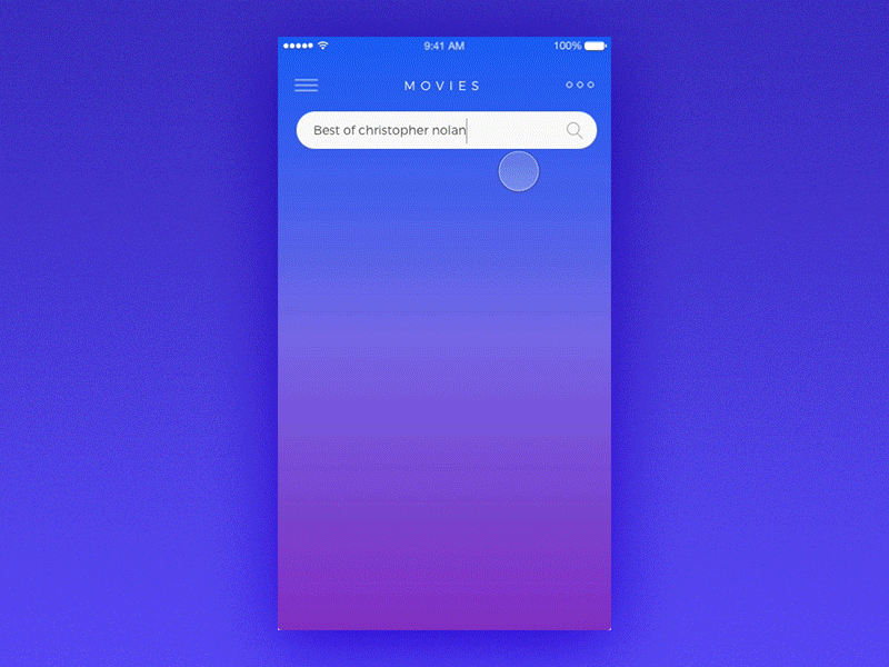 Movie Library app interaction movie library
