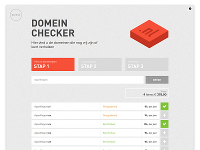 iOnline Cloud Domein Checker cloud ionline ui ux web