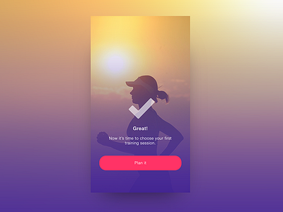 Running App app design fitness health run running screen sport success training ui