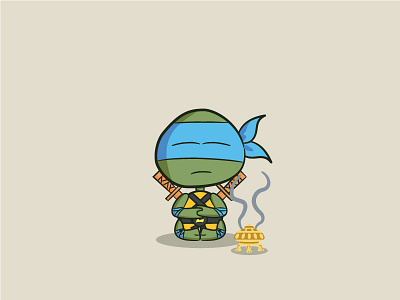 Leo 80s 90s cartoon illustration kids ninja turtles turtles vector