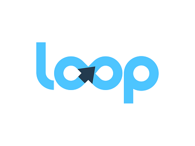 Loop app arrow blue eternity loop mobile motion software