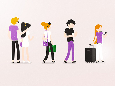 People charactedesign flatdesign illustration motionproject people