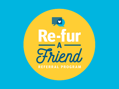 Banfield Re-fur A Friend Logo banfield identity logo referral program veterinarian