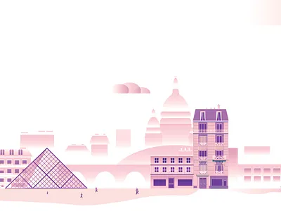 Paris 3 city hausmanien louvre paris skyline tour eiffel