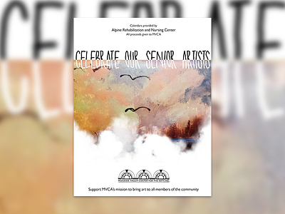 Mohawk Valley Senior Calendar advertisement art birds calendar clouds create design flyer pastel poster