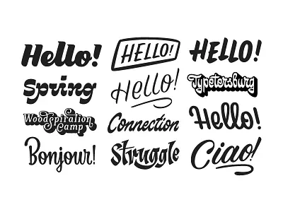 logos and tags selection design layout lettering logo logotype script typography