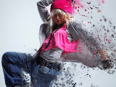 Particles Photoshop Action dispersion particles photo photoshop action photoshop effect speed effect