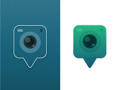 Camera Bubble app camera chat design graphic icon illustration illustrator speech bubble vector