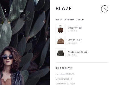 Sidebar concept blog clean ecommerce minimal sidebar theme