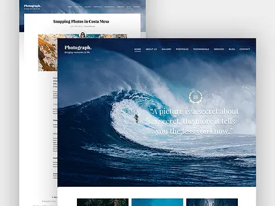 Lyrical WordPress Theme bright colorful design water wave website wordpress theme