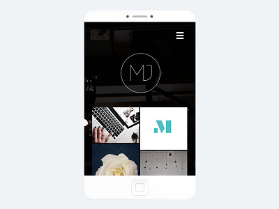 New on Dribbble! branding debut logo mobile portfolio web design