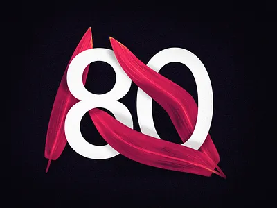 Daily #80/ some pink bamboo leaves colour cool shit daily gradient illustration jack harvatt magic new paint vector wavey