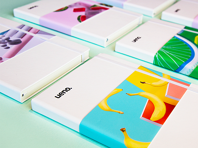 Ueno Rebrand : Notebooks #2 bananas book branding moleskin notebook ueno