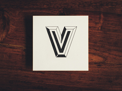 V 36daysoftype analog hand lettering paper v