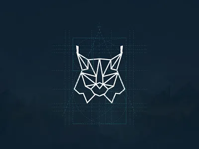 Lynx Symbol animal geometry logo lowpoly lynx mark symbol