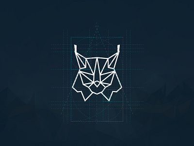 Lynx Symbol animal geometry logo lowpoly lynx mark symbol