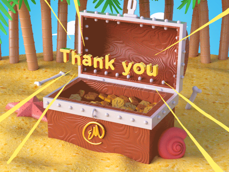 Thanks for follow me!! 3d 4d cinema coffer design designer emanuele graphic loop marani motion treasure