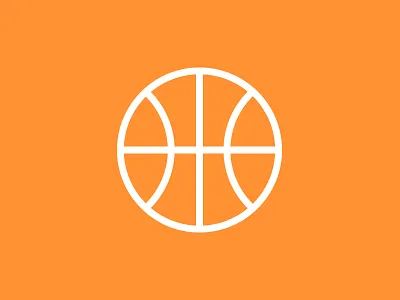 I was designing a globe icon... basketball icons orange sports ui