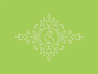 Business Card Artwork bunny pattern rabbit