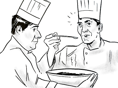 Cooks In Kitchen cooks illustration storyboard