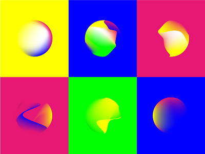 More Blobs blobs experiment gradient mesh