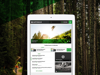 Happyride bike bikes bootstrap community dirtbike forum mountainbike mtb responsive ui ux