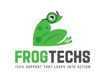 FrogTechs frog geek glasses leap nerd support tech technology