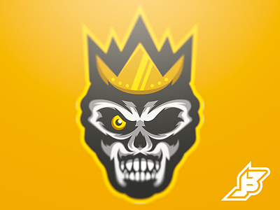 Skull King esports illustration logo mascot skull