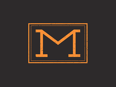 M alphabet icon letter m
