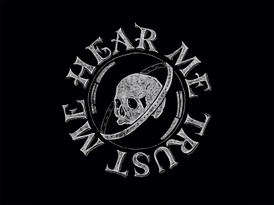 Hear me, trust me. calligraphy goshawaf illustration lettering skull леттеринг