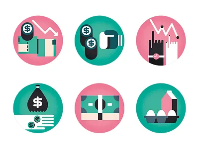 Dollar vs Peso. Editorial Illustration dollar economy flat icon illustration magazine money peso