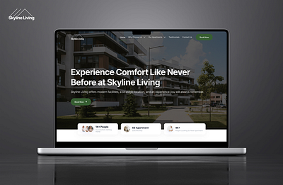 Skyline Living Apartment Rental - Landing Page apartmentweb apartmentwebdesign branding landingpage productdesign uidesign webdesign