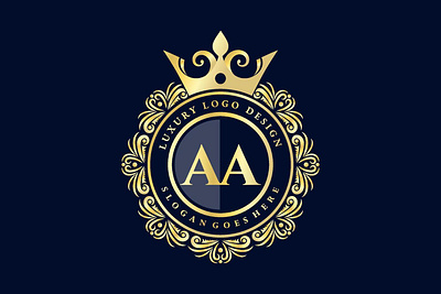 Leter AA Logo Design Luxury branding design graphic design logo vector