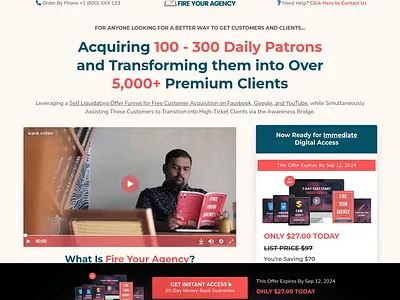 Self Liquidating Offer Funnel Template agency template design funnel design funnel template funnel theme ghl ghl template gohighlevel illustration ui